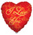 I Love You (requires heat-sealing) 9″ Foil Balloons by Convergram from Instaballoons