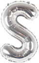 Silver Letter S 16" Balloon