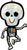 Iridescent Bare Bones Skeleton 37″ Foil Balloon by Anagram from Instaballoons
