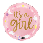 It’s a Girl (requires heat-sealing) 9″ Foil Balloon by Betallic from Instaballoons