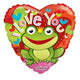 I Love You Frog Heart 36″ Balloon