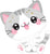 Kawaii Kitty 24″ Foil Balloon by Anagram from Instaballoons