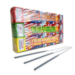 8" Assorted Colors Sparklers (72 Pk)