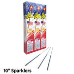 10" Gold Color Sparklers (96 Pk)