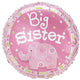 Big Sister Pink Elephan 17″ Balloon