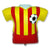 Soccer Football Shirt - Yellow 26″ Balloon