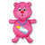 Bottle Bear - Fuchsia 37″ Balloon