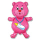Bottle Bear - Fuchsia 37″ Balloon