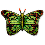 Butterfly - Vibrant Green 38″ Balloon