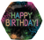 Let's Glow Crazy Neon Birthday 23″ Foil Balloon by Anagram from Instaballoons