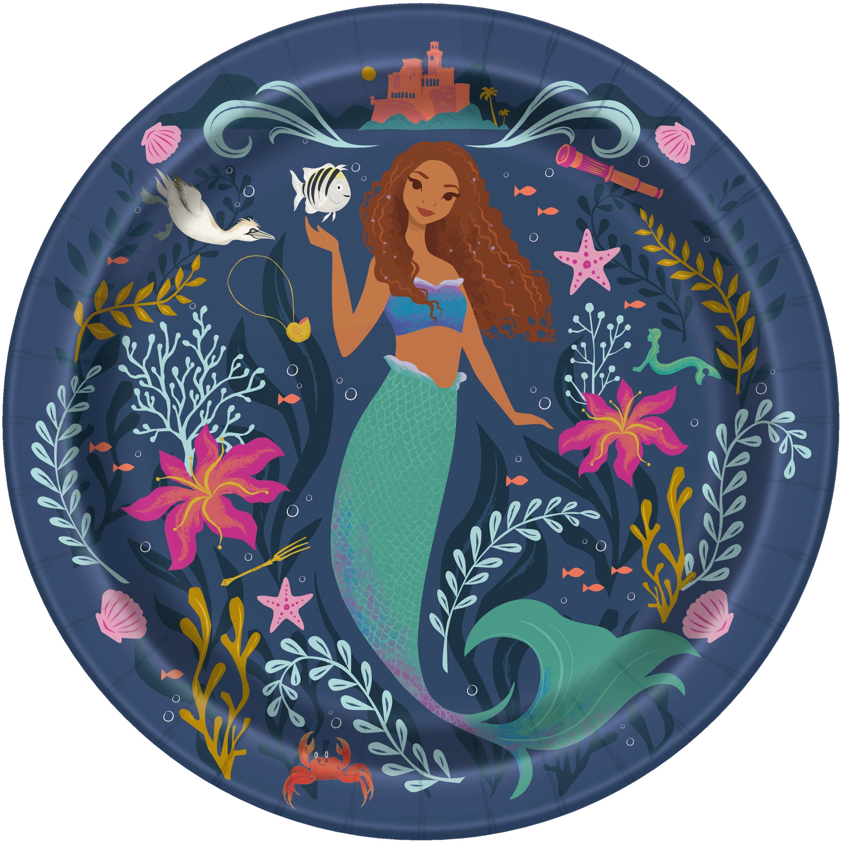 Little Mermaid Live Paper Plates 9″ (8 count) – instaballoons