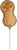 Little Peanut (requires heat-sealing) 14″ Foil Balloon by Anagram from Instaballoons