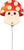 Little Truffle Mushroom (requires heat-sealing) 14″ Foil Balloon by Anagram from Instaballoons