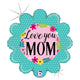 Love You Mom Holographic 18″ Balloon