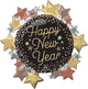 Luxe Happy New Year Stars 30″ Balloon