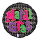 Mardi Gras Party Argyle 18″ Balloon