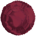 Maroon Circle Round 18″ Foil Balloon by CTI from Instaballoons