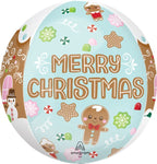 Merry Christmas Cookie Orbz 16″ Foil Balloon by Anagram from Instaballoons