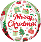 Merry Christmas Jolly Orbz 16″ Foil Balloon by Anagram from Instaballoons