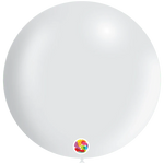 Metallic White 24″ Latex Balloons by Balloonia from Instaballoons