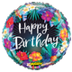 Mighty Tropical Flower Birthday 21″ Balloon