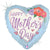 Mother's Day Blue Floral 18″ Foil Balloon by Betallic from Instaballoons