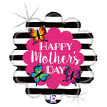Mother's Day Butterfly Holographic 18″ Foil Balloon by Betallic from Instaballoons