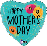 Mother's Day Fresh Flowers 18″ Foil Balloon by Betallic from Instaballoons