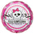 Feliz Cumpleaños Skully Pink 18″ Balloon