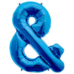 Ampersand - Blue 34″ Balloon