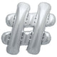 Hashtag - Silver 34″ Balloon