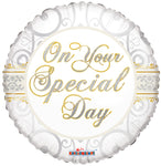 On Your Special Day 18″  Foil Balloon by Convergram from Instaballoons