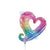 Opal Chain of Hearts (requires heat-sealing) 14″ Foil Balloon by Betallic from Instaballoons