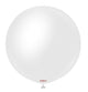 Opaque Satin Snow White 24″ Latex Balloons (2 count)