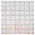 Waffle Panel - Sparkling Fizz Holographic White 36″ Balloon