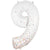 Number 9 - Sparkling Fizz Holographic White 34″ Balloon