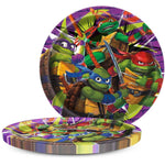 TMNT Mutant Mayhem Round Dessert Plates 7″ (8 count)