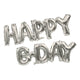 Happy B-day - Silver (air-fill Only) 14″ Balloon