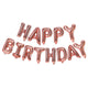 Happy Birthday - Rose Gold (air-fill Only) 16″ Balloon
