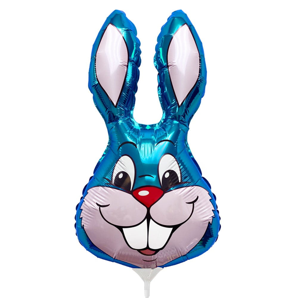 Rabbit - Blue Mini Shape (air-fill Only) 16″ Balloon – instaballoons ...