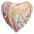 Agate Heart - Pink & Gold 18″ Balloon