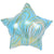 Agate Star - Blue & Gold 18″ Balloon