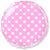 Circle - Baby Pink With White Polka Dots 18″ Balloon