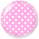 Circle - Baby Pink With White Polka Dots 18″ Balloon