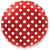 Circle - Red With White Polka Dots 18″ Balloon