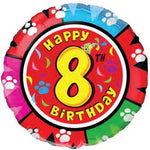 Happy Birthday - Eight 18″ Balloon