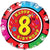Happy Birthday - Eight 18″ Balloon