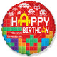 Level Up Happy Birthday Pixel Gamer 18″ Balloon