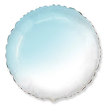 Round - Gradient Baby Blue 18″ Balloon