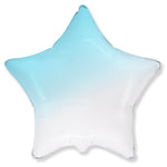 Star - Gradient Baby Blue 18″ Balloon
